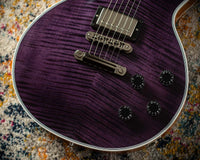 Gibson Les Paul Custom Flame Top, Purple Tiger, Slim Neck, Custom Buckers #CS402351