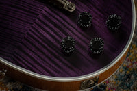 Gibson Les Paul Custom Flame Top, Purple Tiger, Slim Neck, Custom Buckers #CS402351