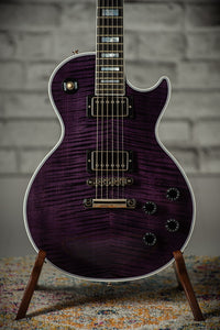 Gibson Les Paul Custom Flame Top, Purple Tiger, Slim Neck, Custom Buckers #CS402351