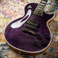 Gibson Les Paul Custom Flame Top, Purple Tiger, Slim Neck, Custom Buckers #CS402351