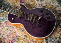 Gibson Les Paul Custom Flame Top, Purple Tiger, Slim Neck, Custom Buckers #CS402351