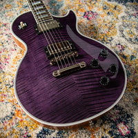 Gibson Les Paul Custom Flame Top, Purple Tiger, Slim Neck, Custom Buckers #CS402351