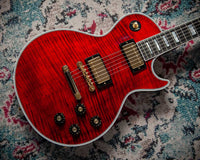 Gibson Les Paul 1968 Custom Red Tiger Figured Maple Neck Stinger Headstock #601598