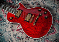 Gibson Les Paul 1968 Custom Red Tiger Figured Maple Neck Stinger Headstock #601598