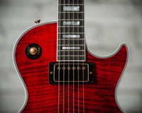 Gibson Les Paul 1968 Custom Red Tiger Figured Maple Neck Stinger Headstock #601598