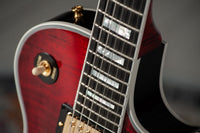 Gibson Les Paul 1968 Custom Red Tiger Figured Maple Neck Stinger Headstock #601598