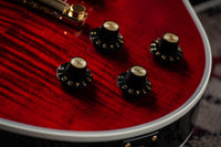 Gibson Les Paul 1968 Custom Red Tiger Figured Maple Neck Stinger Headstock #601598