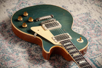 Gibson Les Paul '57 RI Murphy Lab Heavy Aged Pelham Blue over Gold #75442