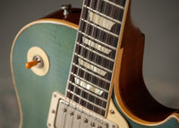 Gibson Les Paul '57 RI Murphy Lab Heavy Aged Pelham Blue over Gold #75442