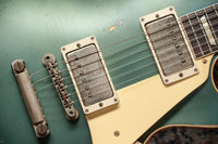 Gibson Les Paul '57 RI Murphy Lab Heavy Aged Pelham Blue over Gold #75442