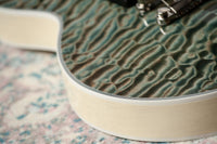 Gibson Les Paul Custom 7A Quilted Maple Top Ocean Blue TV White Back #CS503236