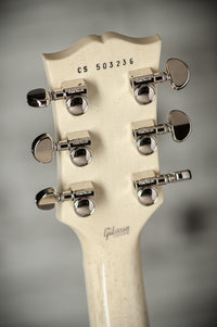 Gibson Les Paul Custom 7A Quilted Maple Top Ocean Blue TV White Back #CS503236