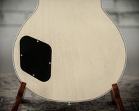 Gibson Les Paul Custom 7A Quilted Maple Top Ocean Blue TV White Back #CS503236