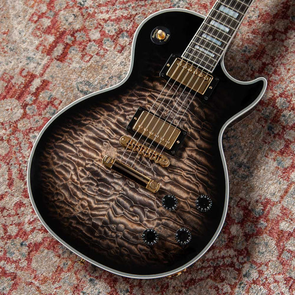 Gibson Les Paul Custom 7A Quilt Top Cobra Burst #CS600834