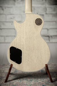 Gibson Les Paul Custom 7A Quilted Maple Top Ocean Blue TV White Back #CS600203