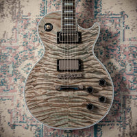 Gibson Les Paul Custom 7A Quilted Maple Top Ocean Blue TV White Back #CS600203