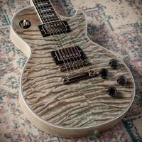 Gibson Les Paul Custom 7A Quilted Maple Top Ocean Blue TV White Back #CS600203