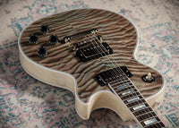 Gibson Les Paul Custom 7A Quilted Maple Top Ocean Blue TV White Back #CS600203