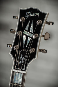 Gibson Les Paul Custom 7A Quilted Maple Top Ocean Blue TV White Back #CS600203
