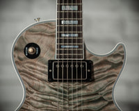 Gibson Les Paul Custom 7A Quilted Maple Top Ocean Blue TV White Back #CS600203