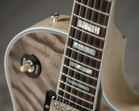 Gibson Les Paul Custom 7A Quilted Maple Top Ocean Blue TV White Back #CS600203