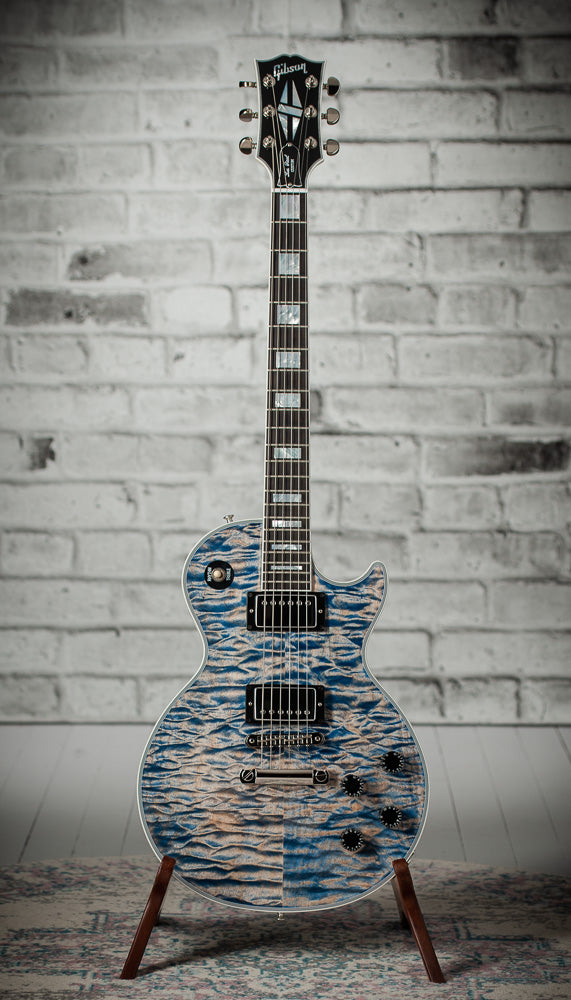 Gibson Les Paul Custom 5A Quilt Ocean Blue #CS503637