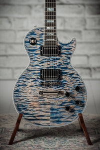 Gibson Les Paul Custom 5A Quilt Ocean Blue #CS503637