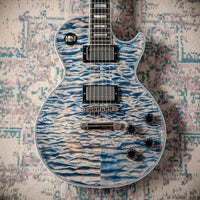 Gibson Les Paul Custom 5A Quilt Ocean Blue #CS503637