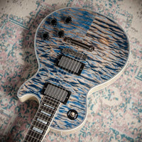 Gibson Les Paul Custom 5A Quilt Ocean Blue #CS503637