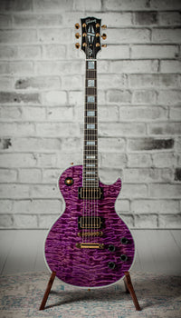 Gibson Les Paul Custom 7A Quilted Maple Top Violet #CS501029
