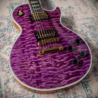 Gibson Les Paul Custom 7A Quilted Maple Top Violet #CS501029