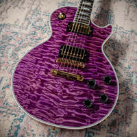 Gibson Les Paul Custom 7A Quilted Maple Top Violet #CS501029