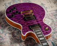 Gibson Les Paul Custom 7A Quilted Maple Top Violet #CS501029