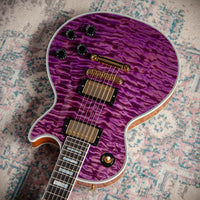Gibson Les Paul Custom 7A Quilted Maple Top Violet #CS501029
