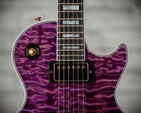 Gibson Les Paul Custom 7A Quilted Maple Top Violet #CS501029