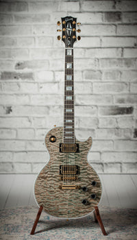 Gibson M2M Les Paul Custom 7A Quilt Ocean Blue, TV White Back, Custom Buckers #CS501094 Used