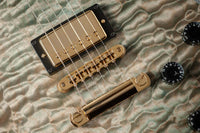Gibson M2M Les Paul Custom 7A Quilt Ocean Blue, TV White Back, Custom Buckers #CS501094 Used
