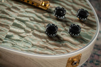 Gibson M2M Les Paul Custom 7A Quilt Ocean Blue, TV White Back, Custom Buckers #CS501094 Used