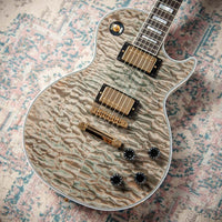 Gibson M2M Les Paul Custom 7A Quilt Ocean Blue, TV White Back, Custom Buckers #CS501094 Used