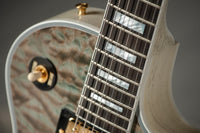 Gibson M2M Les Paul Custom 7A Quilt Ocean Blue, TV White Back, Custom Buckers #CS501094 Used