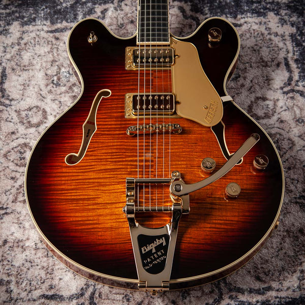 Gretsch  Broadkaster® LX Figured Center Block with String-Thru Bigsby® Havana Burst #JT25113702