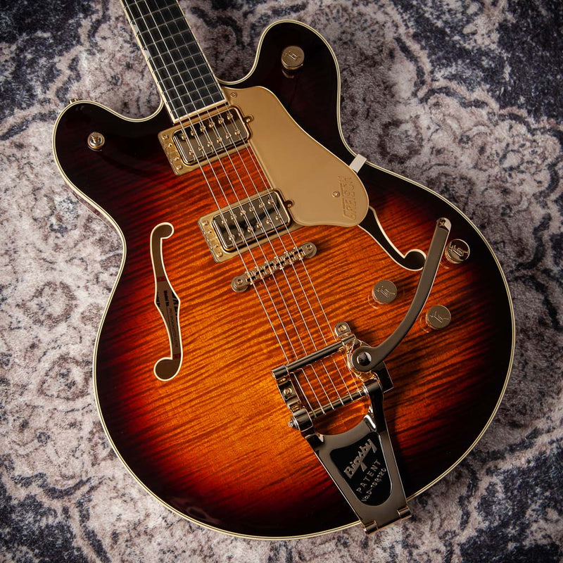 Gretsch  Broadkaster® LX Figured Center Block with String-Thru Bigsby® Havana Burst #JT25113702