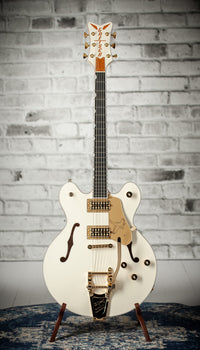 Gretsch  Falcon™ Center Block LTD with String-Thru Bigsby® and Gold Hardware, Ebony Fingerboard, Vintage White #JT25051583