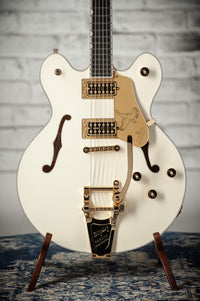 Gretsch  Falcon™ Center Block LTD with String-Thru Bigsby® and Gold Hardware, Ebony Fingerboard, Vintage White #JT25051583
