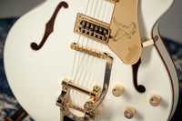 Gretsch  Falcon™ Center Block LTD with String-Thru Bigsby® and Gold Hardware, Ebony Fingerboard, Vintage White #JT25051583