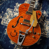 Gretsch G6120TGQM-56 LTD QLT Chet Rustic Orange # JT24040995