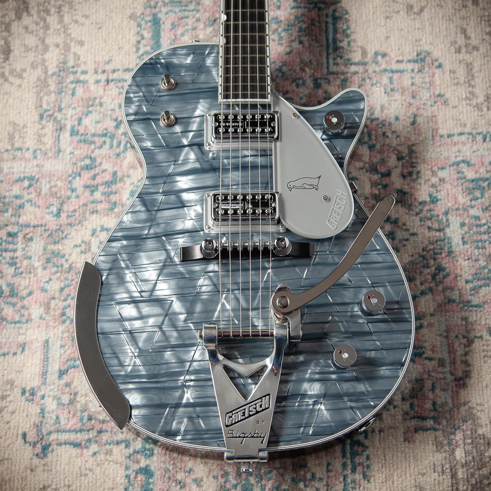 G6134T-58 Limited Edition Penguin Blue Pearl w/Bigsby #JT26051192