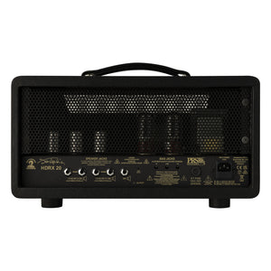 PRS HDRX 20 Head, Black Tolex, back