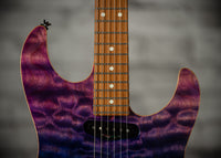 James Tyler Studio Elite  Quilt Top Blue Purple Fade Roasted Neck #24246