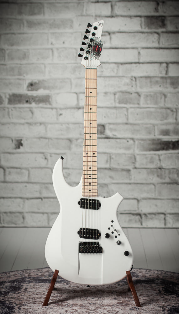 James Tyler Ultimate Weapon Satin White, Matching Headstock, Black Hardware # 24587